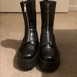 Zara combat boot